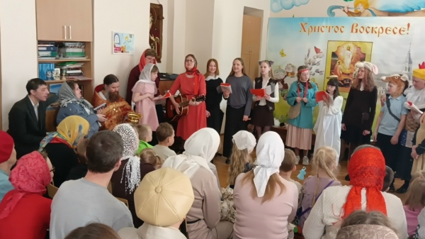 Пасхальный утренник прошел в Коряжемской Воскресной школе