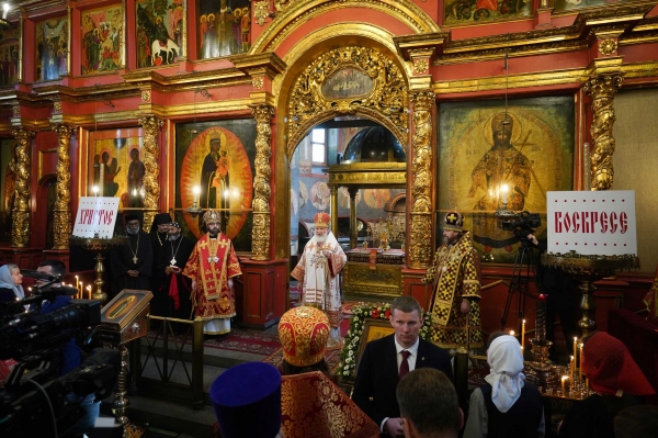 Патриаршая проповедь в день Радоницы после Литургии в Архангельском соборе Московского Кремля