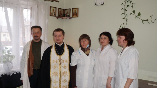 В Устьянской Центральной Районной больнице  был отслужен очередной молебен о здравии.