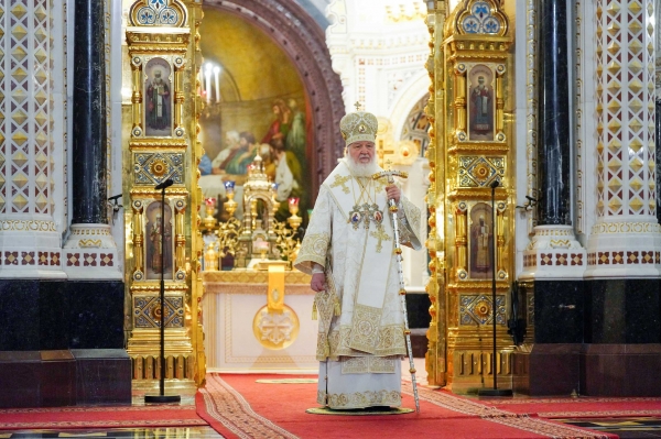 Слово Святейшего Патриарха Кирилла перед началом молебного пения на новолетие