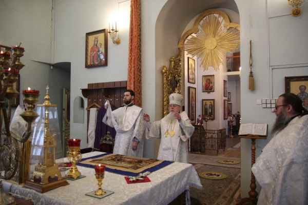 Епископ Василий совершил Литургию в день памяти равноап. Нины, просветительницы Грузии