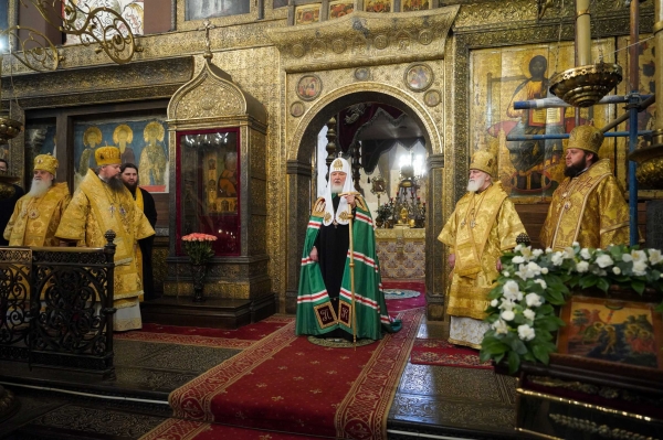 Патриаршая проповедь в Неделю по Богоявлении после Литургии в Успенском соборе Московского Кремля