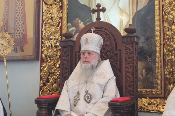 В день памяти прп. Иоанна Рыльского епископ Василий совершил Божественную литургию в Коряжме