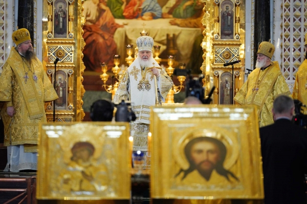 Патриаршая проповедь в Неделю Торжества Православия после Литургии в Храме Христа Спасителя