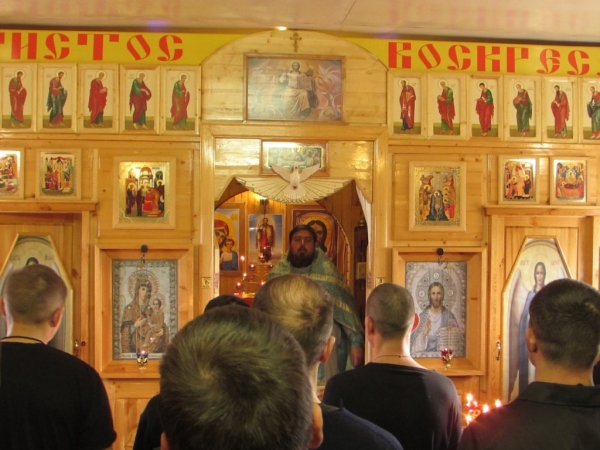 В исправительной колонии п. Ерцево совершена Божественная литургия