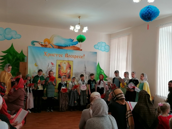 В Коряжемской Воскресной школе прошел Пасхальный концерт
