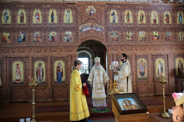 В день памяти свт. Филиппа Московского епископ Василий совершил Божественную литургию в с. Шалимово 