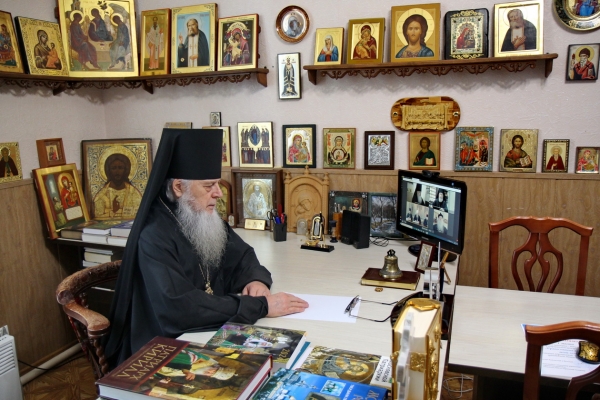 Епископ Василий принял участие в первом заседании Архиерейского Совета Архангельской митрополии в 2024 году