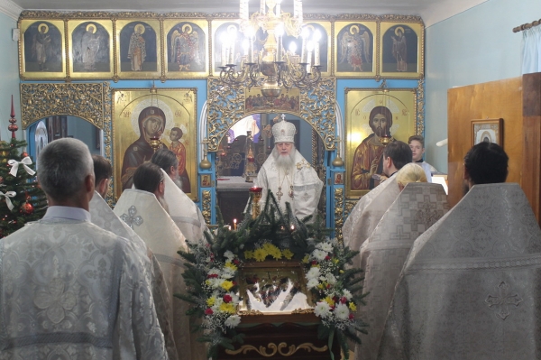 Епископ Василий совершил Божественную литургию в п. Вычегодский