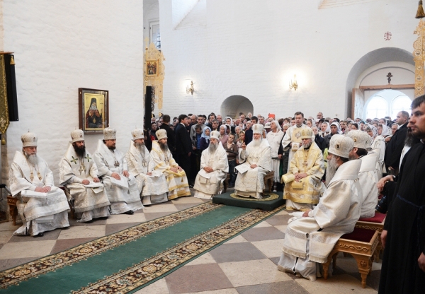 В праздник Преображения Господня Предстоятель Русской Церкви совершил Литургию в Соловецком монастыре