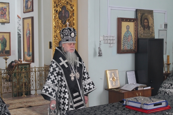 В день памяти 40 мучеников Севастийских епископ Василий совершил Литургию Преждеосвященных Даров