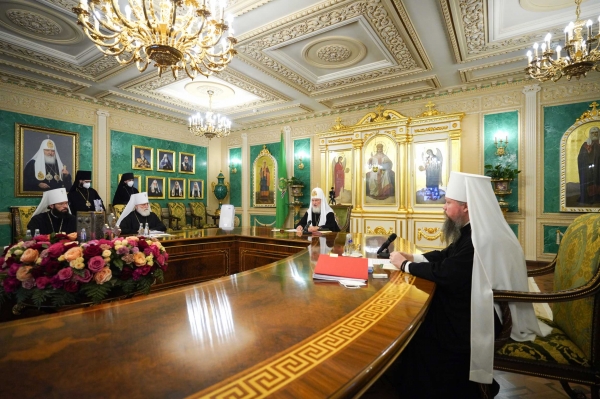 В Москве прошло заседание Священного Синода Русской Православной Церкви