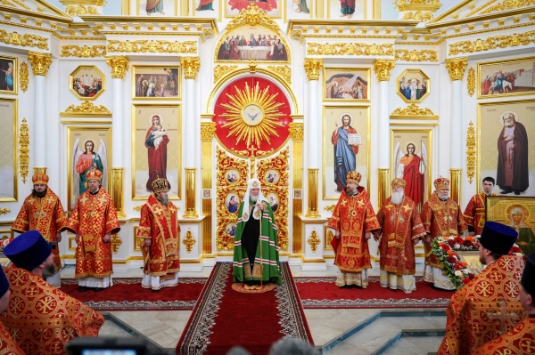 Патриаршая проповедь после Литургии в Благовещенском соборе Воткинска