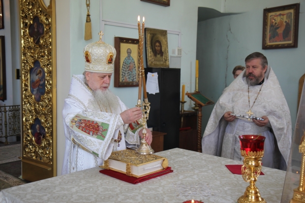 В праздник Вознесения Господня епископ Василий совершил Божественную литургию  