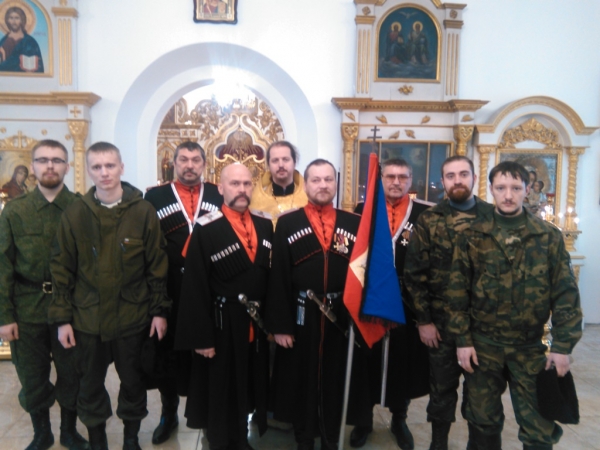 Воспитанники Котласского казачьего землячества приняли присягу в Свято-Стефановском храме г. Котласа