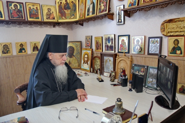 Епископ Василий принял участие в первом в 2022 году заседании Архиерейского совета Архангельской митрополии