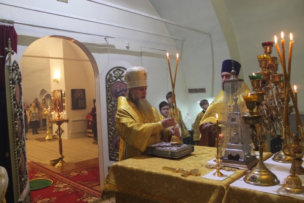 Епископ Василий совершил Божественную литургию в Свято-Ильинском храме с. Ильинско-Подомское