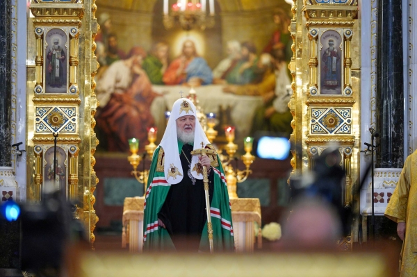 Слово Святейшего Патриарха Кирилла после Литургии в Храме Христа Спасителя