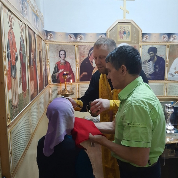 Дом-интернат для инвалидов микрорайона Каргополь 2 посетил священник